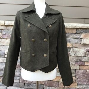 Old Navy jacket military style, wool blend Medium